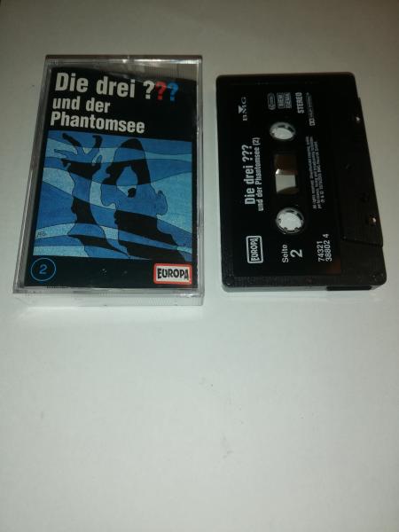 Die Drei Fragezeichen Folge 2 und der Phantomsee Schwarz mit weißen Druck 7432138802 4 Europa(Logo fehlt)